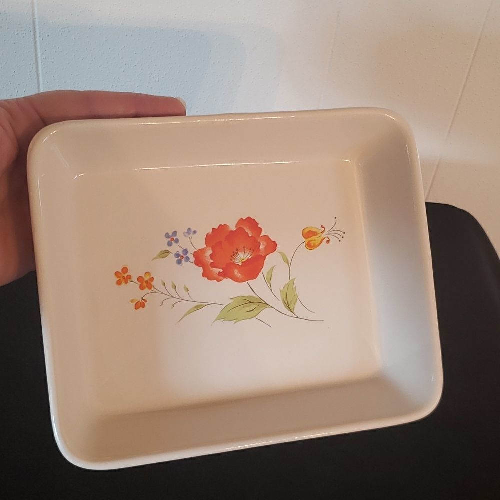 Westland Stoneware Small Floral Dish Tray